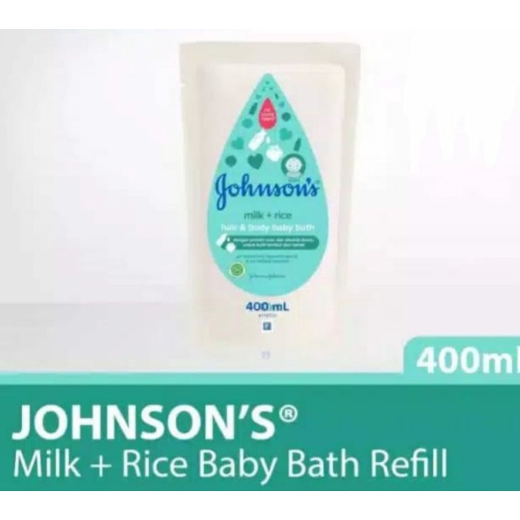 [SALE] JOHNSON'S Milk &amp; Rice Hair &amp; Body Bath 400ml - exp 2026