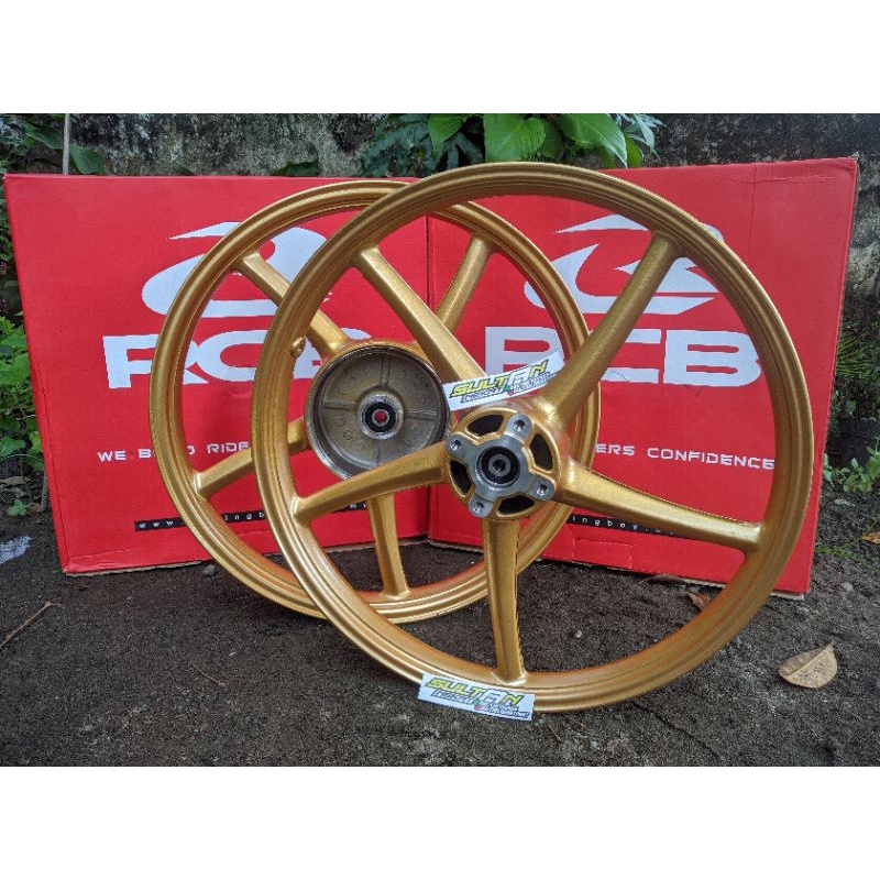Velg Depan belakang RCB uk 140 dan 160  ring 17 racing boy gold