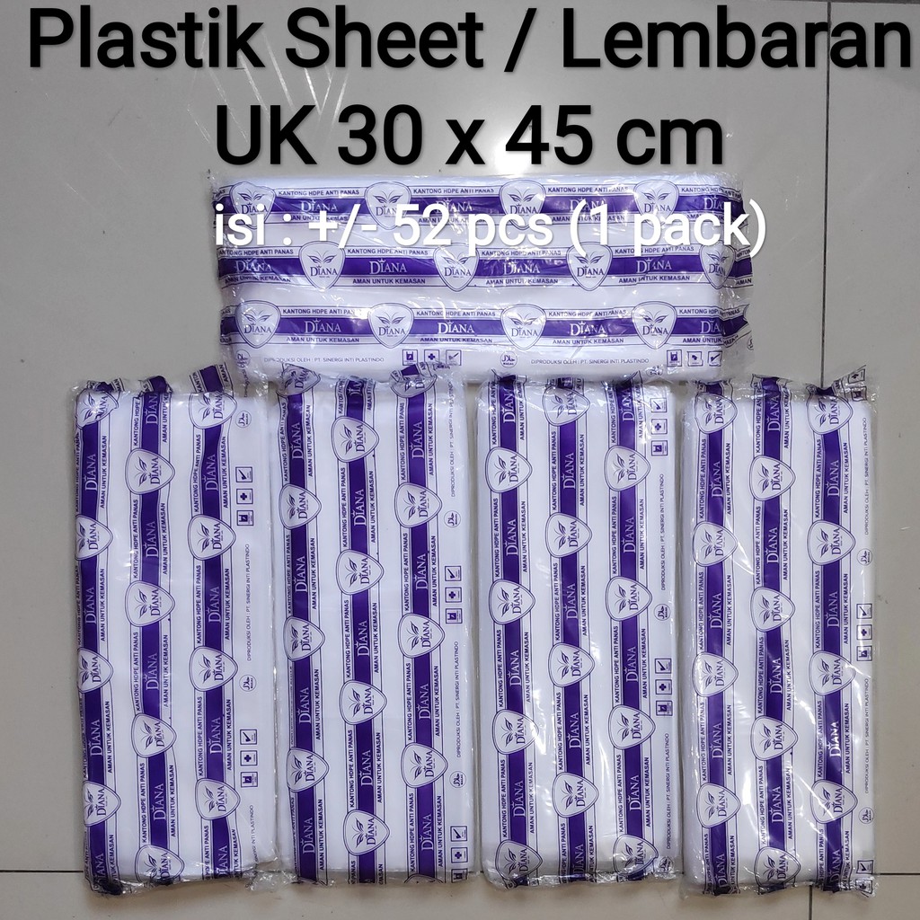 Plastik Sheet Uk 20x20 / 25x35 / 30x45 | Plastik lembaran, Plastik Alas nasi