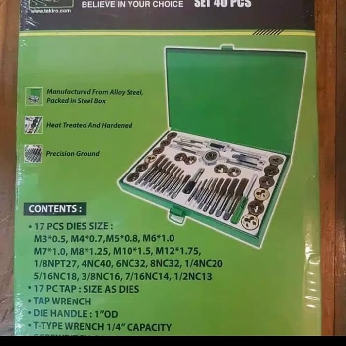tap tekiro dan senai tekiro tap and dies tekiro set 40 pcs