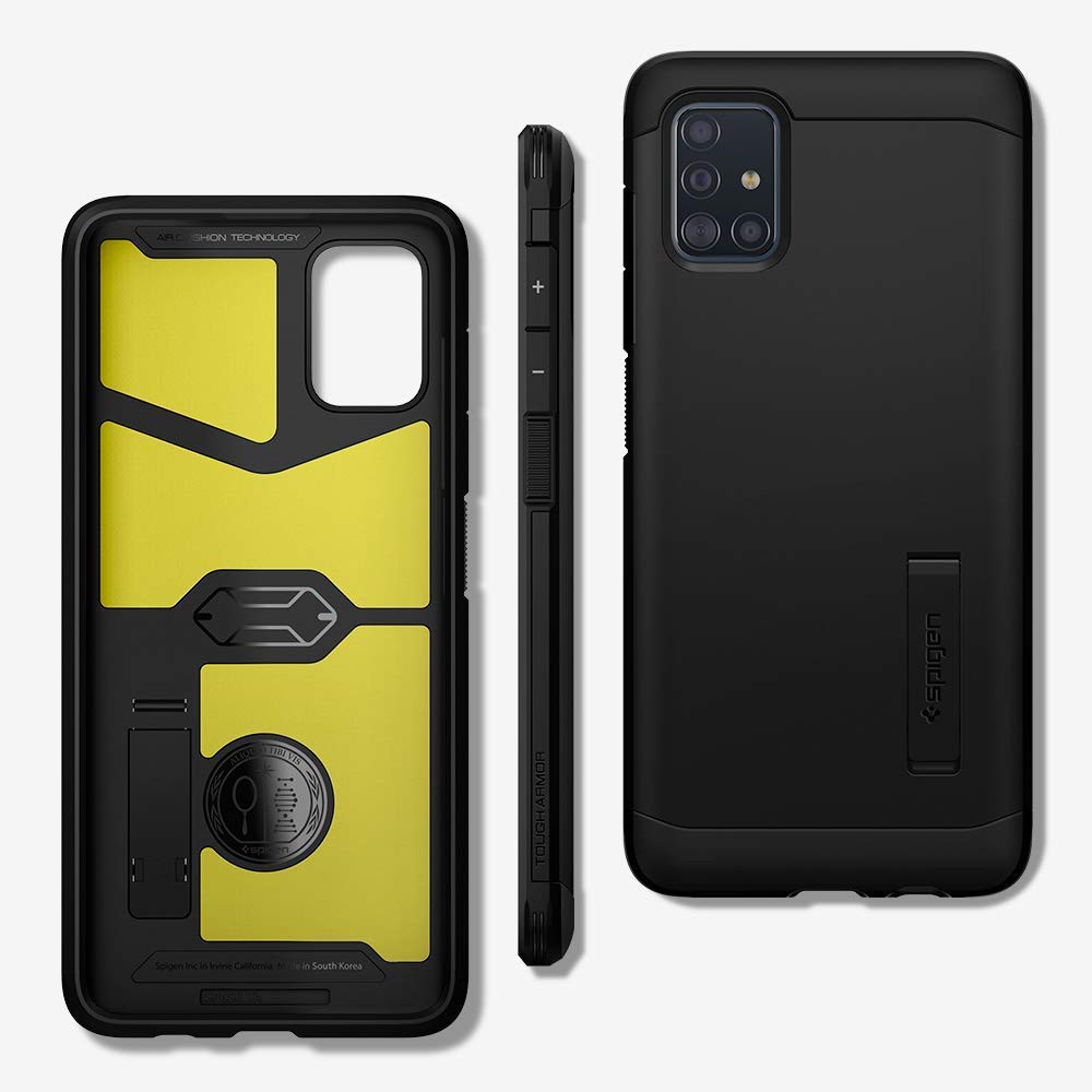 Case Samsung Galaxy A51 / A71 Spigen Tough Armor Shockproof Stand Hardcase Casing