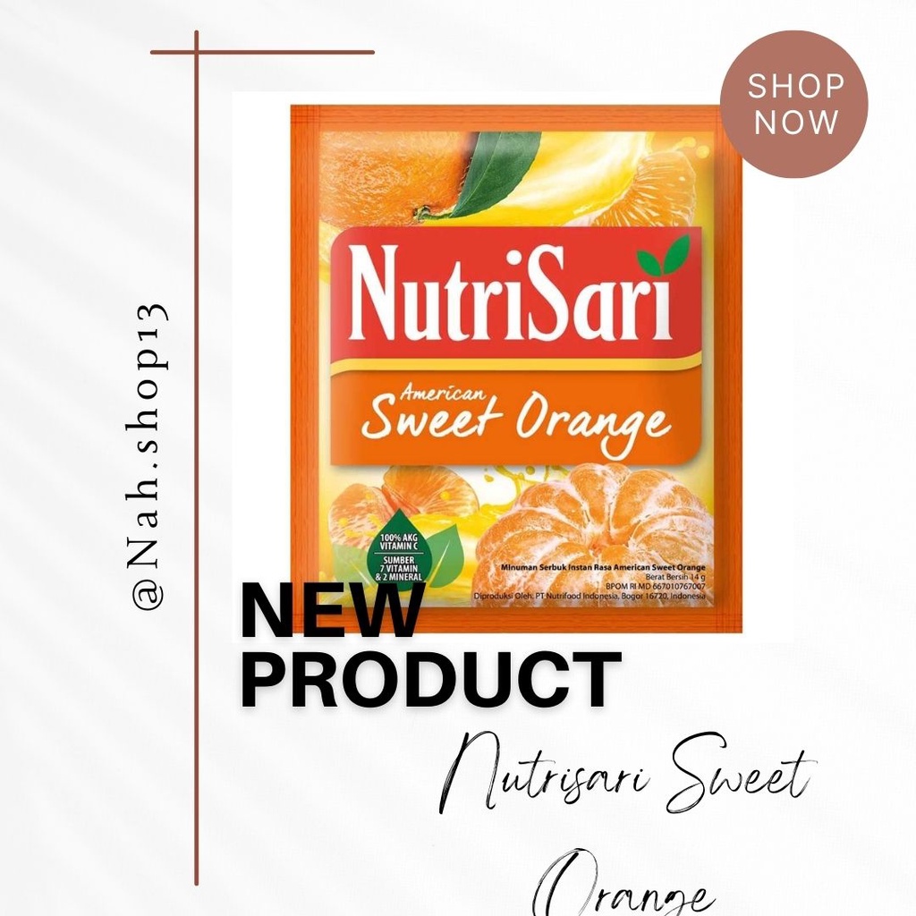 

Nutrisari Sweet Orange 10 Sachet