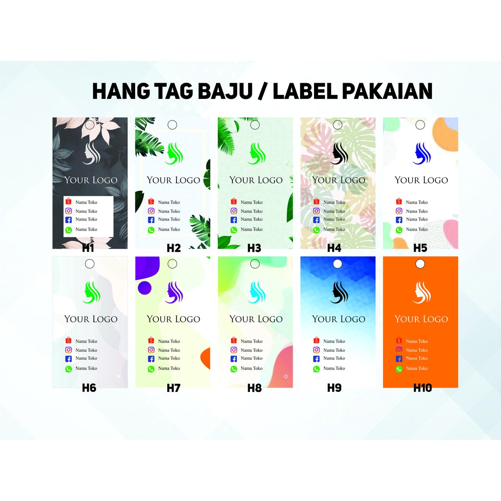 

Hang tag/Label Baju Murah