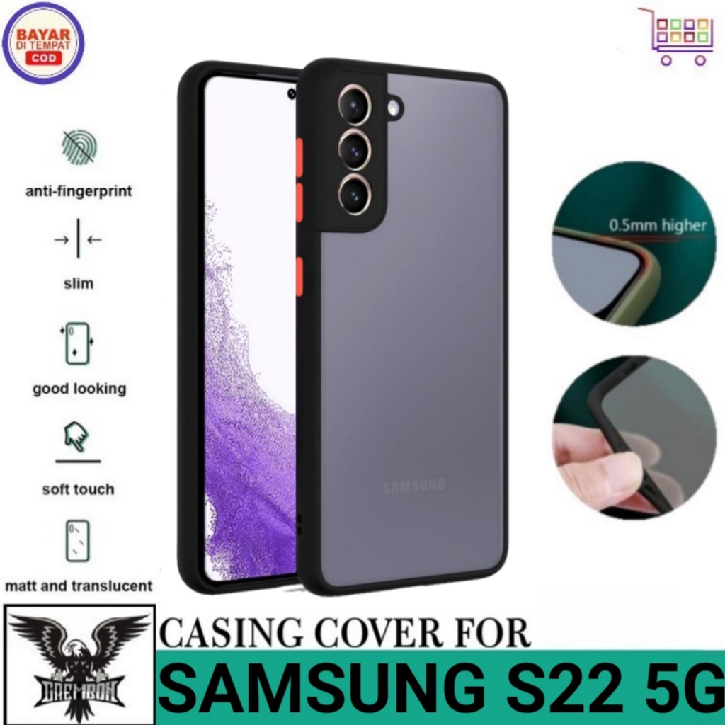 Promo Case Samsung S22 5G Aero Dove Matte Protect Camera Premium Casing Cover Anti Bekas Sidik Jari
