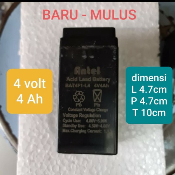 aki accu 4v 4ah 4 volt v 4a 4000mah 4 4000 mah KualitasNumberone