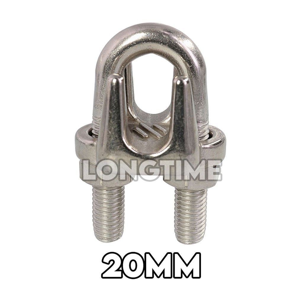 Klem Seling Stainless 304 Wire Rope Clip 20mm/ Kuku Macan / Wire Clip