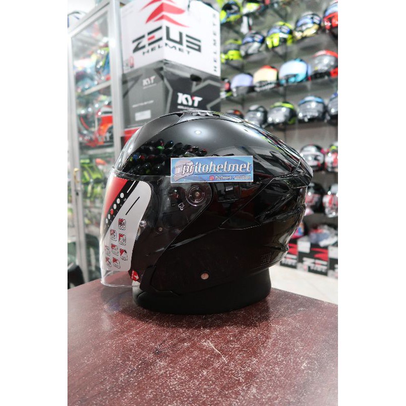 KYT NFJ Black Ready Pinlock 2Visor