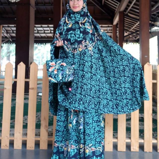 Mukena Batik Cap Pekalongan / Mukena Encim / Mukena Batik Adem