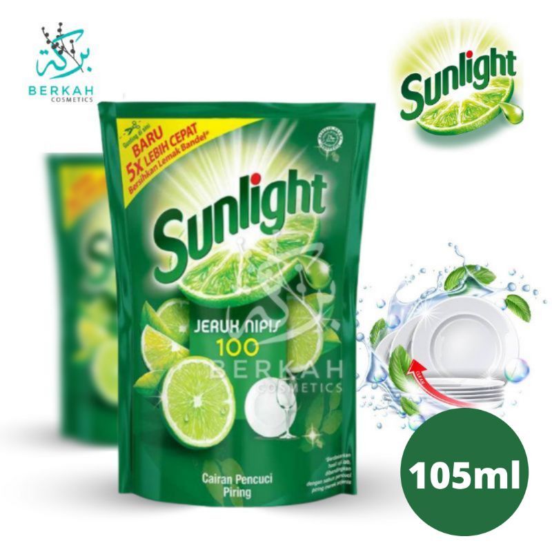 Sunlight Jeruk Nipis Sabun Cuci Piring 105/90ml