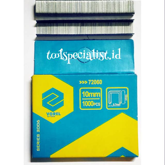 

Isi / Refill Staples Tembak / Gun Staple VOREL Biru10mm isi 1000 Pcs