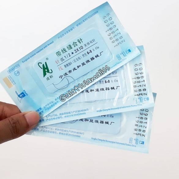 ♫ Jarum Benang Sulam Lipatan Mata 6-0 ✦