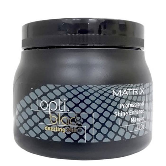 New Item MATRIX OPTI BLACK  DAZZLING SHINE ENHANCE MASQUE 490G - MASKER RAMBUT