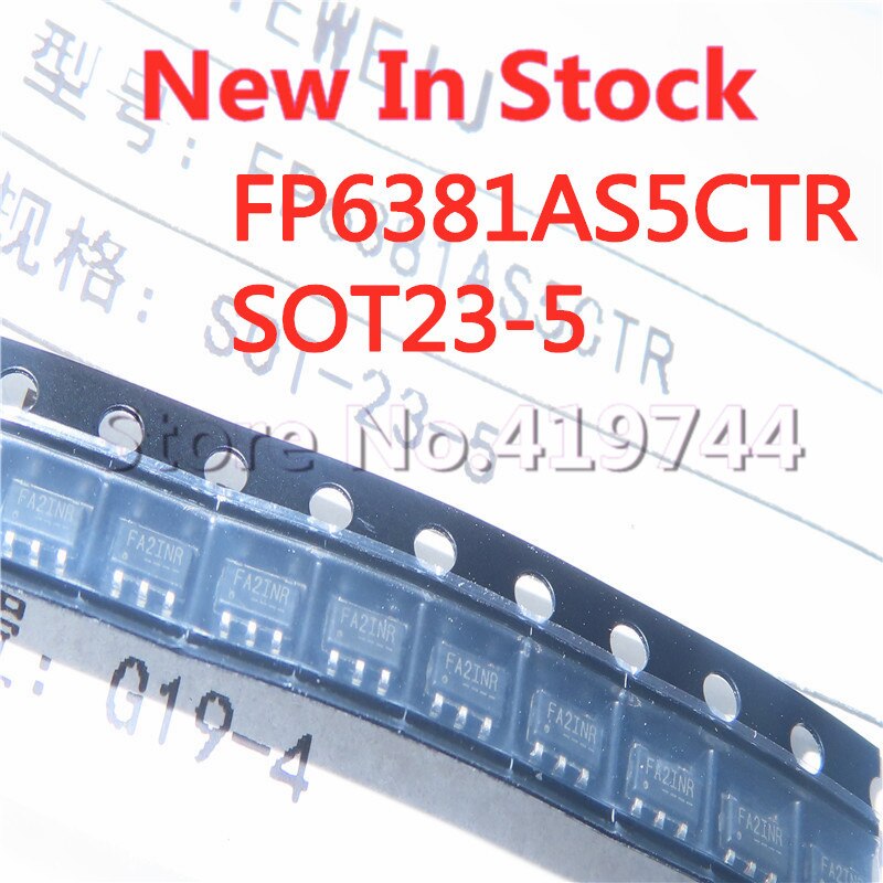 10pcs/lot Kualitas100% FP6381AS5CTR FP6381 SOT-23-5 (Silk Printing FA) 1.2A 6V Synchronous Step-Down DCDC In Stock Baru Original