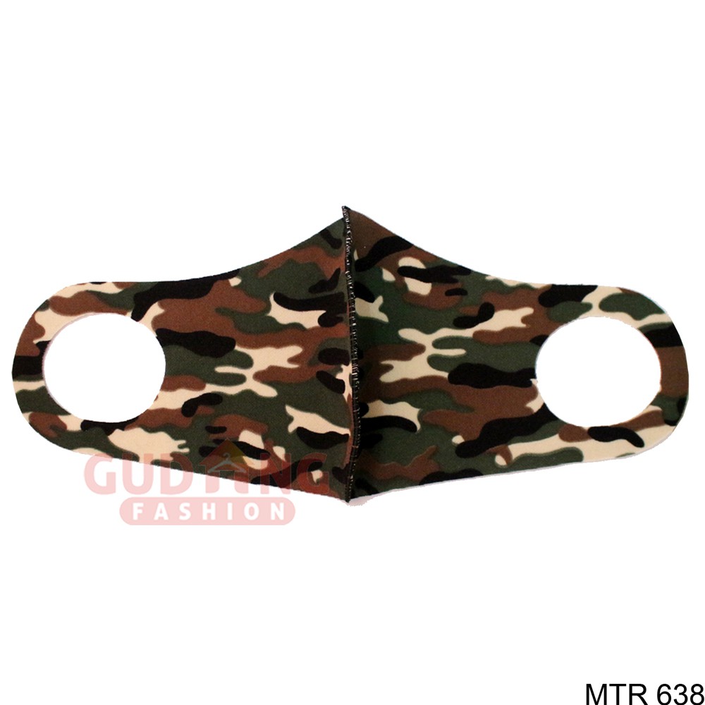 Masker Loreng Army Kain Scuba - MTR 638