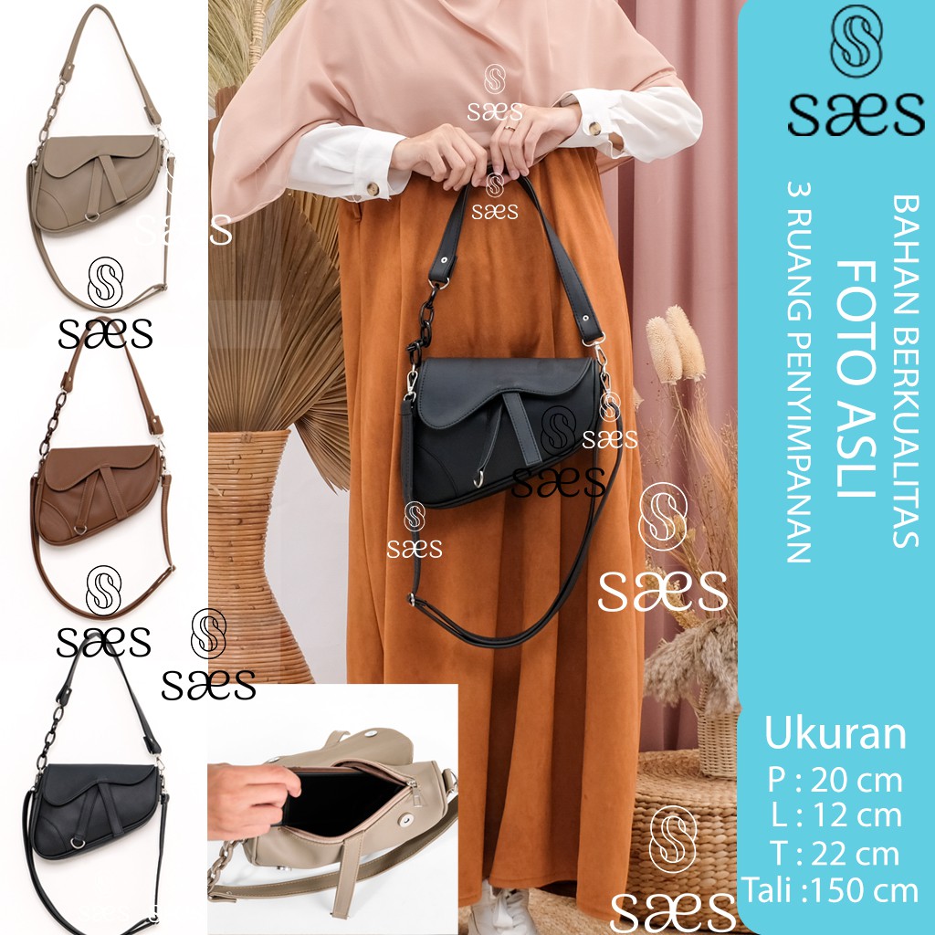 SAES - Quince Tas wanita sling bag Saddle Bag Multifungsi Murah