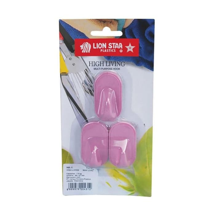 HANGER HOOK LION STAR HK 1 (SET 3 PCS) 1 KG / GANTUNGAN BAJU PAKAIAN