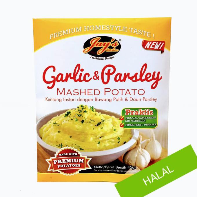 

Big Sale JAYS MASHED POTATO GARLIC PARSLEY 45 GRAM Big Sale