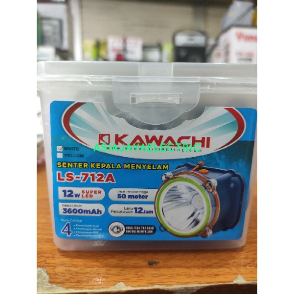 HEADLAMP SENTER KEPALA KAWACHI SELAM DIVING 12W 12 WATT LS 712A SUPER LED ORIGINAL