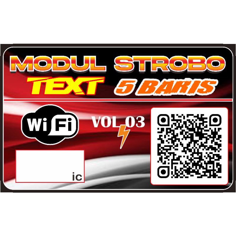 MODUL STROBO TEXT 5BARIS V.03 WS2811