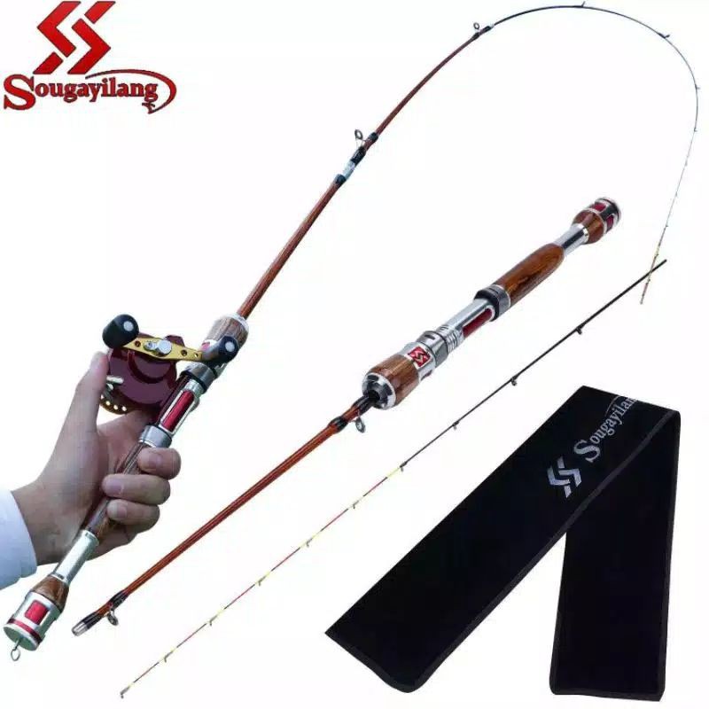 joran Udang sangat lentur bahan carbon + titanium 128 cm