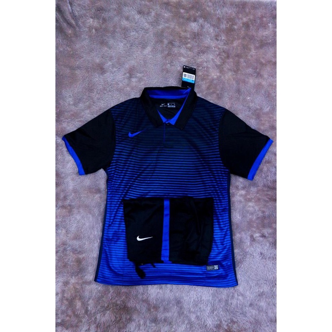 Setalan baju fustal sepak bola ( 0003 ) IMPORT GRADE ORI - Biru