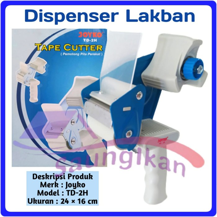 

DISPENSER Tape Cutter Lakban Jumbo JOYKO TD 2H L 4.5 cm max 300 Meter