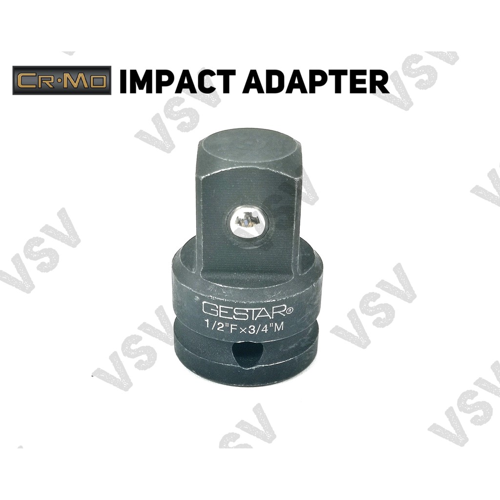 Gestar Impact Adapter 1/2&quot;F x 3/4&quot;M Adaptor Shock impact Sambungan Sok