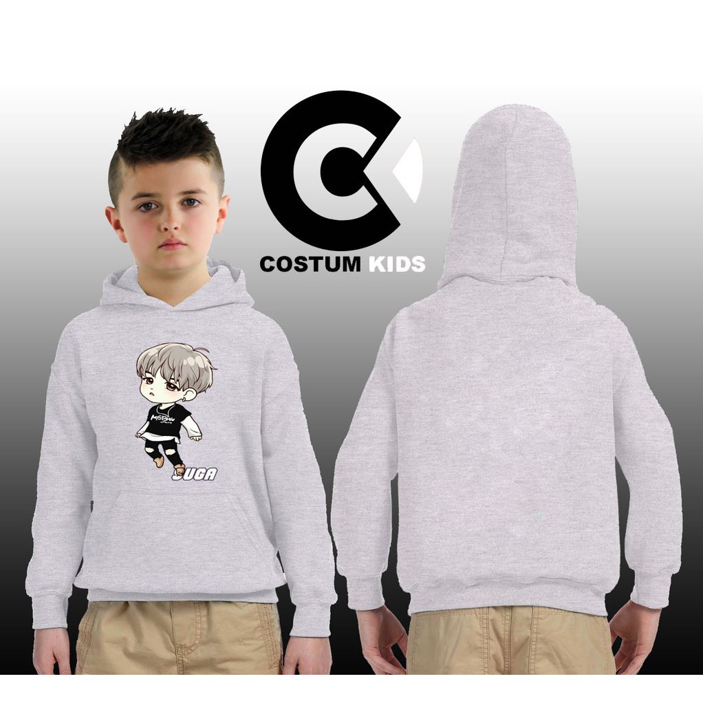 JAKET HOODIE ANAK BTS SUGA