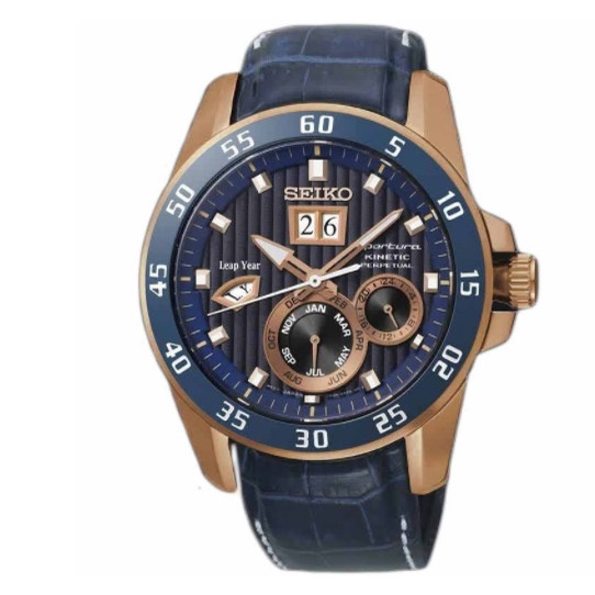 Seiko Man Sportura Kinetic SNP064P1 Blue Rosegold