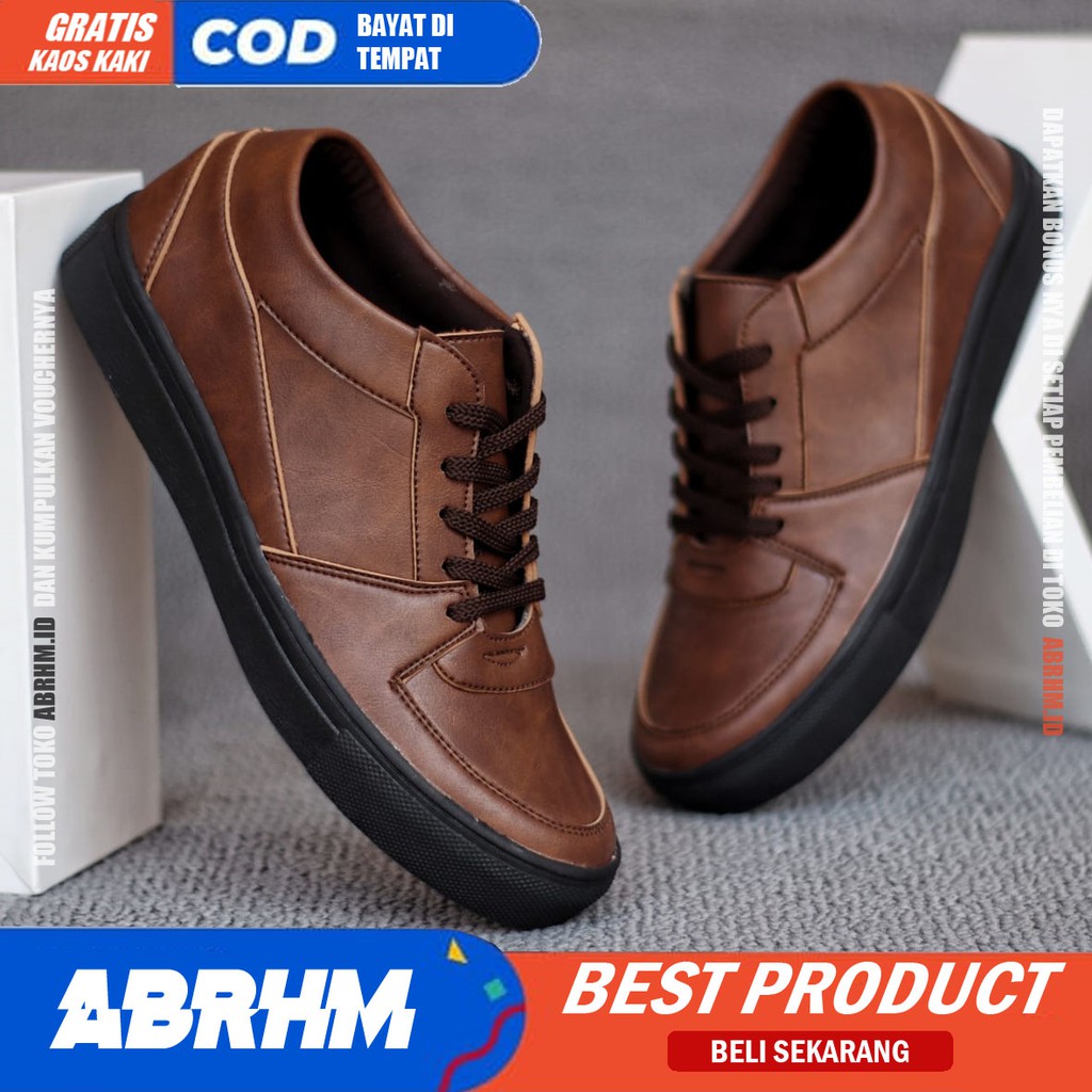 Sepatu Sneaker Pria Casual sneakers Sepatu Casual Pria Sepatu Pria Sneakers Sepatu Casual Cowo/Cowok Sepatu Kasual Semi Formal Kerja Kuliah Kondangan Gaya Santai Keren Kekinian Original Murah Terlaris