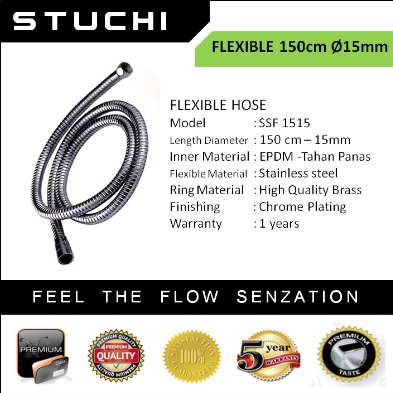 Selang Shower / Flexible Shower Stuchi uk. 1,5 m (15 mm)