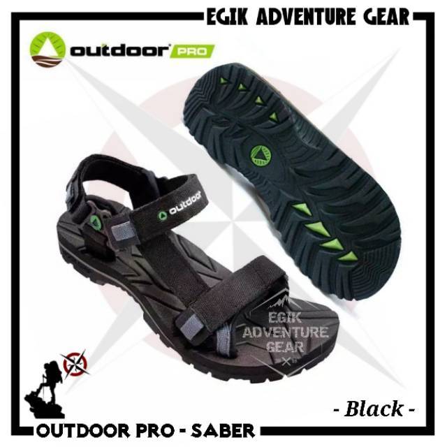 Sandal Gunung Outdoor Pro Saber Black | Outdoorpro Saber