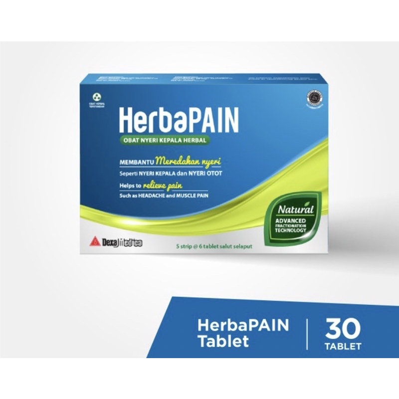 Herbapain box 30 tablet ( herbal nyeri pinggang otot sendi )