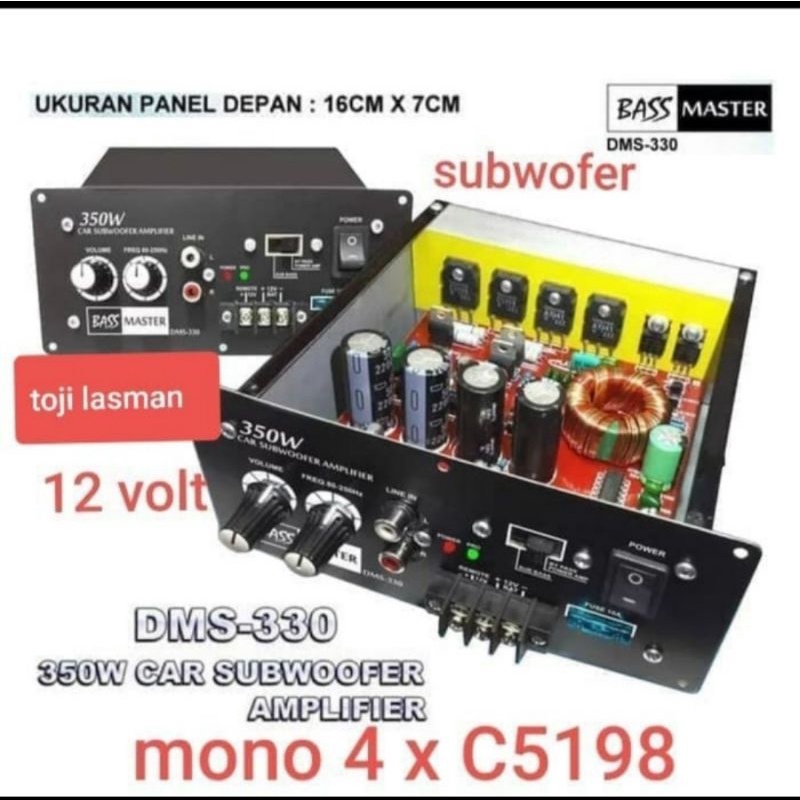kit subwoofer mobil dms 330