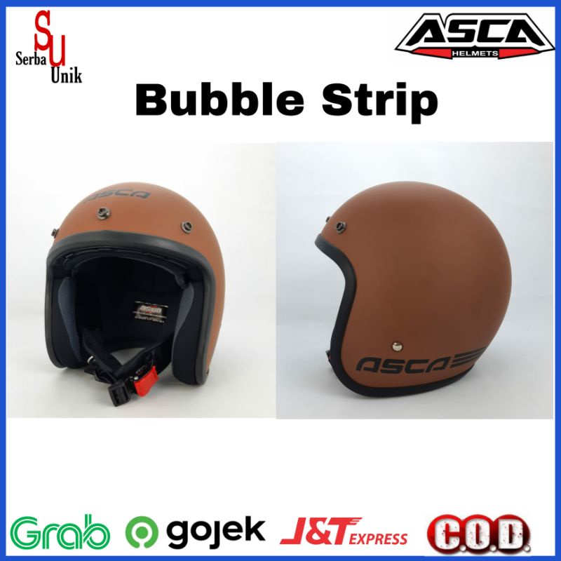 Asca Helm Bogo Bubble Strip SNI