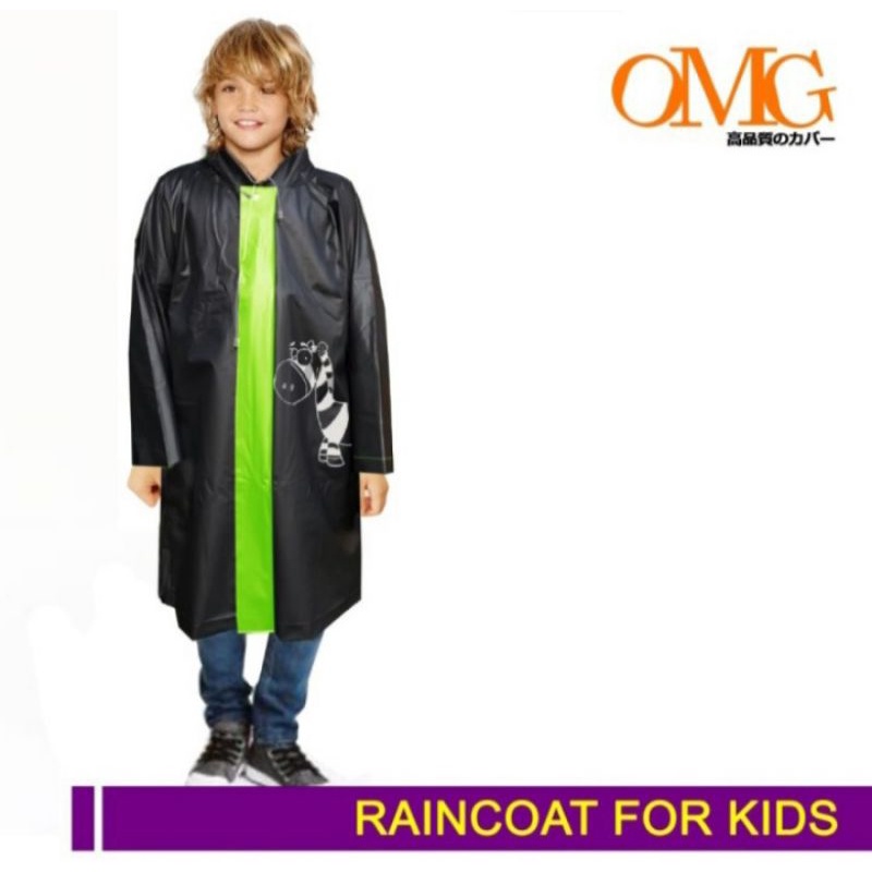 Jas Hujan Anak Laki Perempuan Kecil Ponco Karakter Mantel Ujan Poncho Bocah Umur 6 7 8 9 10 Tahun Waterproof Bagus Tebal Murah Raincoat For Kids OMG