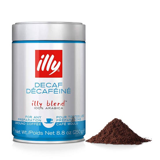 

(TERLARIS) illy espresso decaffeinated coffee ground 250 gr - kopi bubuk decaf