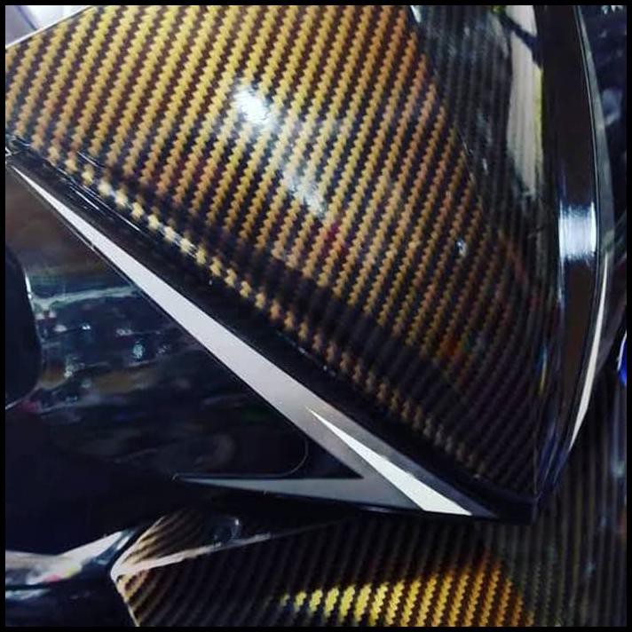 New Arrival Sticker Skotlet Motor Mobil Carbon Kevlar 5D Barang Berkualitas. - Gold