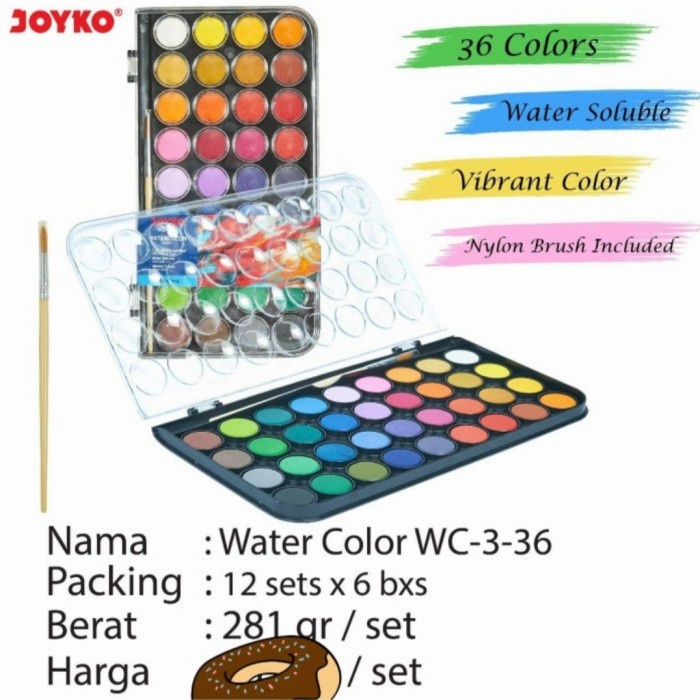 

Produk Terbaru Joyko Water Color Wc-3-36