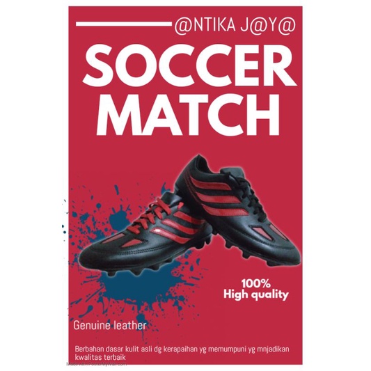 SEPATU BOLA TERMURAH TERBARU TERKEREN KULIT ASLI