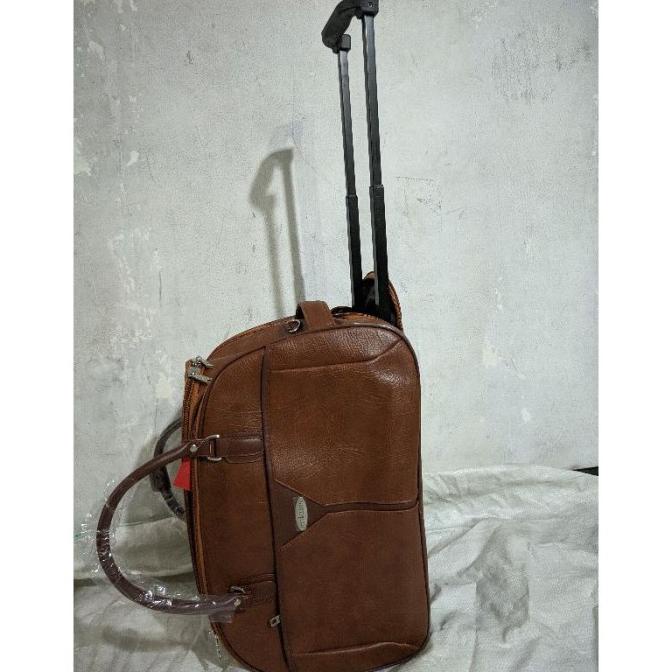 TRAVEL BAG Tas Pakaian Troli Travel Bag Trolly Kulit Import Original Polo Classic