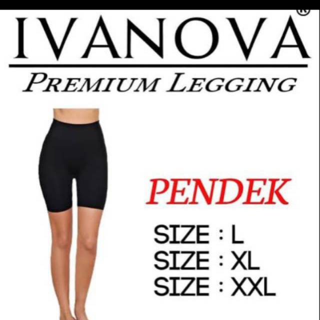 Legging Ivanova Pendek | Celana Pendek Perempuan Premium Legging