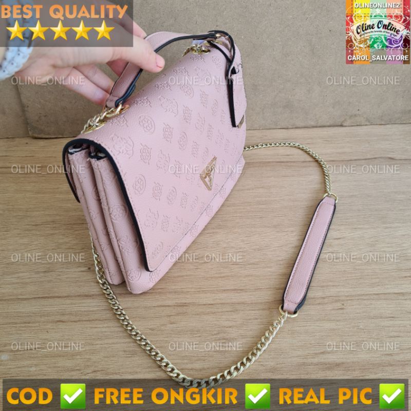 tas helaina gs  convertible emboss 4g sling bag crossbody and shoulder bag two compartmen 2 sekat