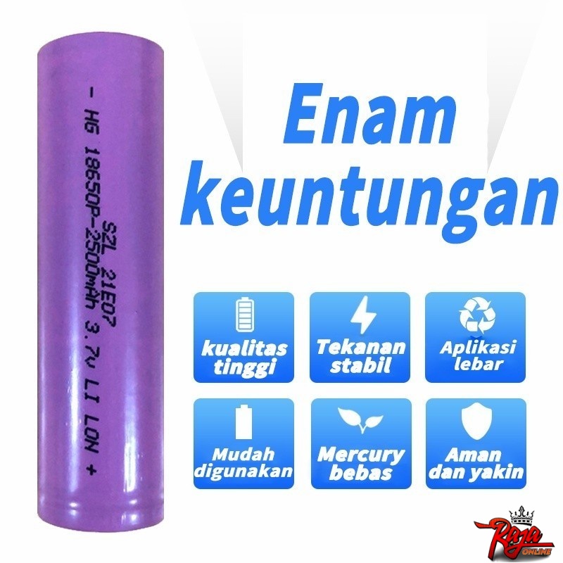 BV50-Battery Batere 2500MaH Cas Charge Vape Powerbank 18650