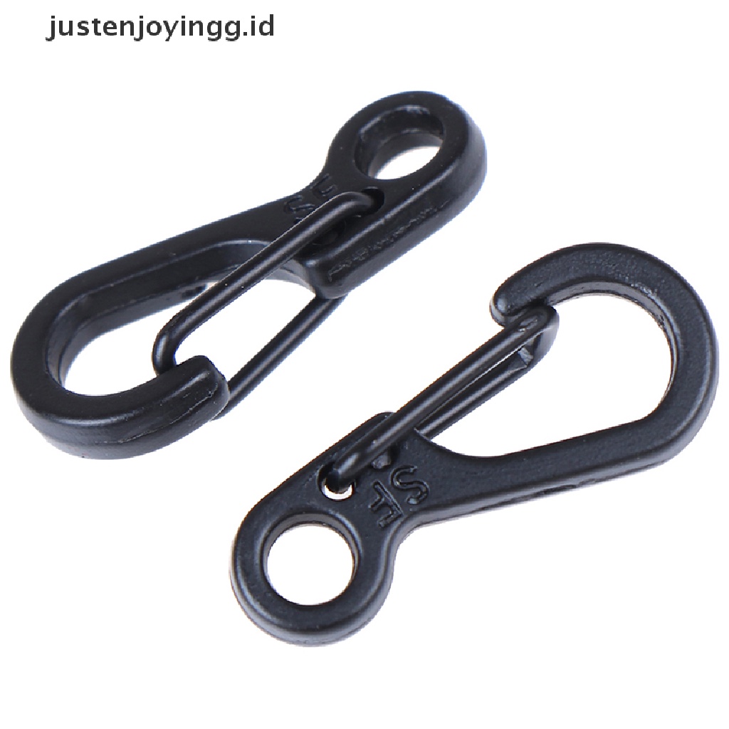 10 Pcs Klip Kait Gantungan Kunci Carabiner Mini Untuk Camping