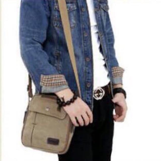 Tas selempang Pria kAnvas import