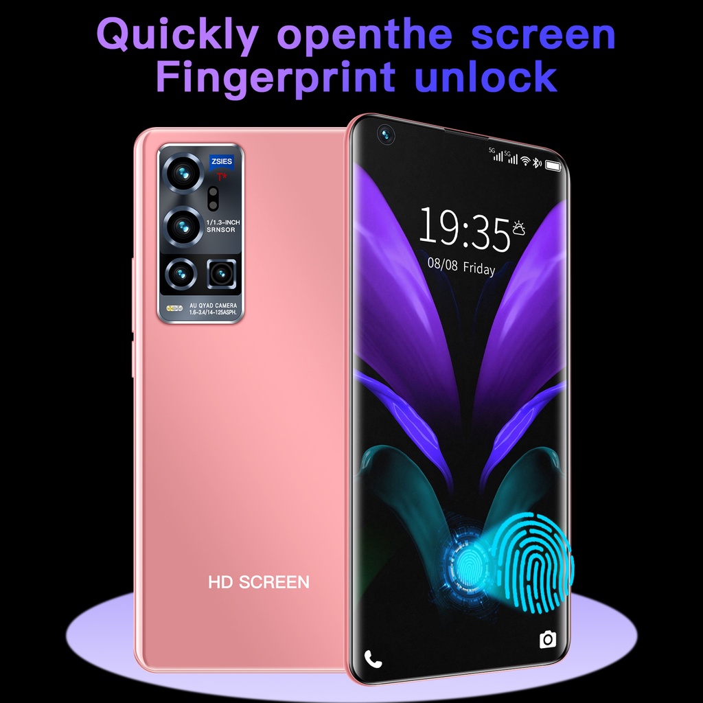 HP Murah Handphone X70 Pro  Smartphone 8GB + 256GB Global Versi 7.5 inch Cellphone Bluetooth Dual Card SIM MobilePhone Android Smartphone HD Camera