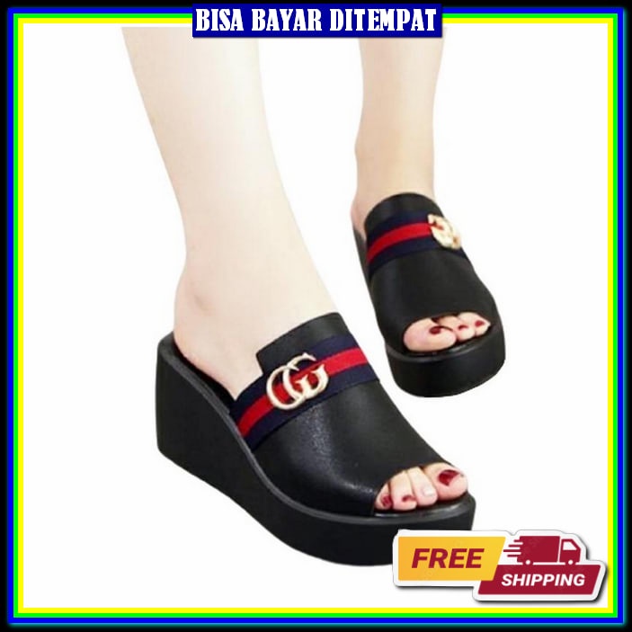 Wedjas Cewek Elegan Kondangan Murah Wejes Remaja Kece Pesta Terbaru Wedges Wanita Hak Kekinian Wedga