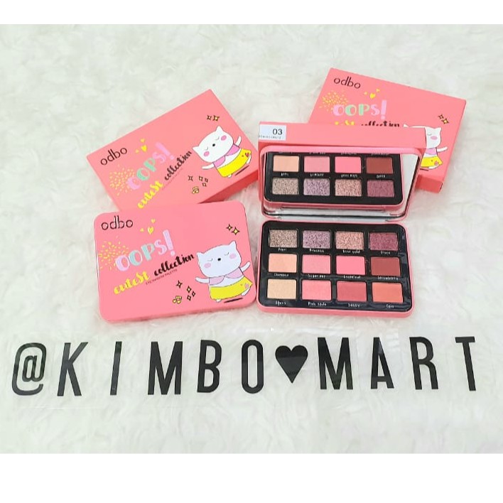 ODBO Oops Eyeshadow Palette Cutest Collection no.3 100% ORIGINAL