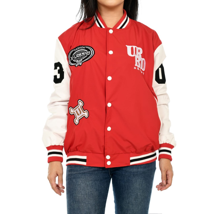 Jaket Varsity Baseball Full Bordir A218